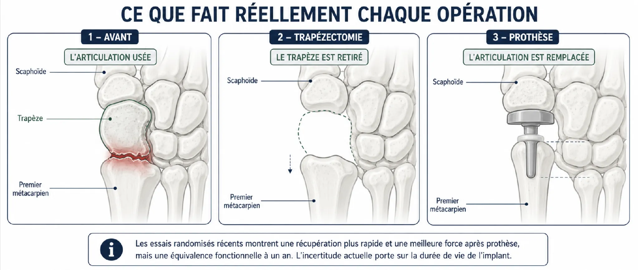 Rhizarthrose — illustration médicale